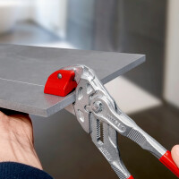 KNIPEX 91 13 250 SB Fliesenbrechzange mit Kunststoff überzogen verchromt 250 mm