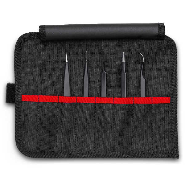 KNIPEX 92 00 01 ESD Universalpinzetten-Set ESD 5-teilig 90 mm