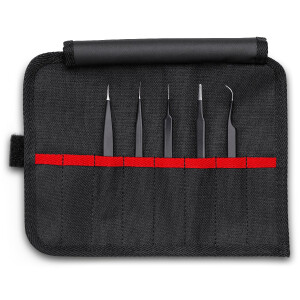 KNIPEX 92 00 01 ESD Universalpinzetten-Set ESD 5-teilig...