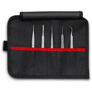 KNIPEX 92 00 02 Präzisionspinzetten-Set 5-teilig 90 mm