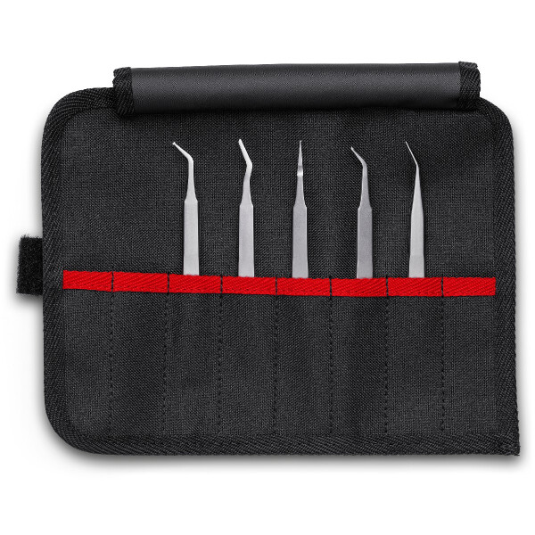 KNIPEX 92 00 03 SMD-Pinzetten-Set 5-teilig 90 mm