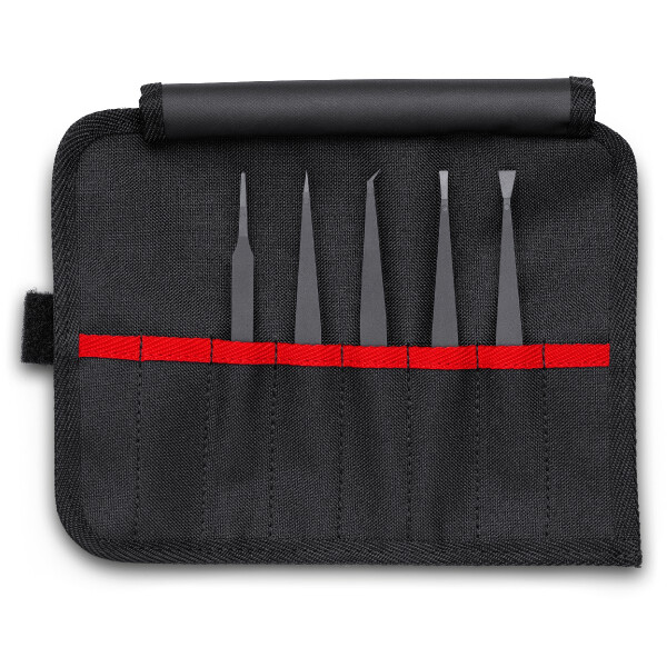 KNIPEX 92 00 05 ESD Kunststoffpinzetten-Set ESD 5-teilig 90 mm