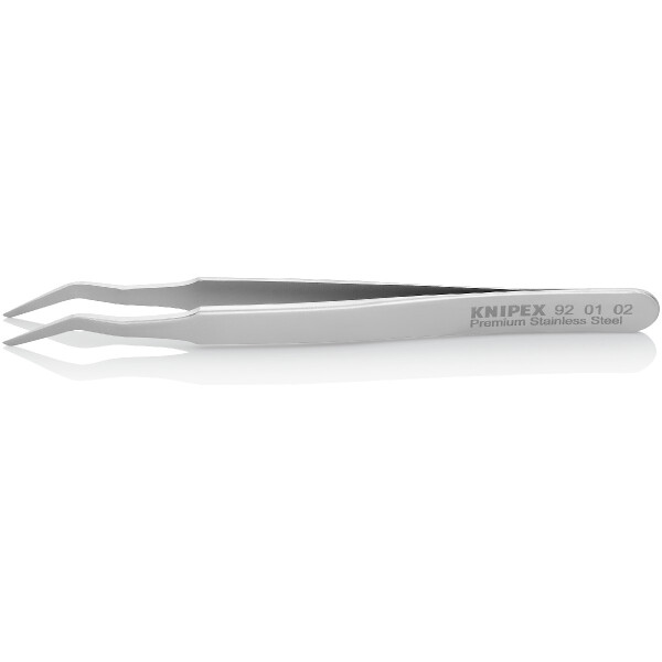 KNIPEX 92 01 02 SMD-Präzisionspinzette Glatt 120 mm