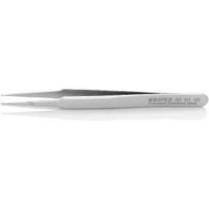 KNIPEX 92 01 03 SMD-Präzisionspinzette Glatt 120 mm