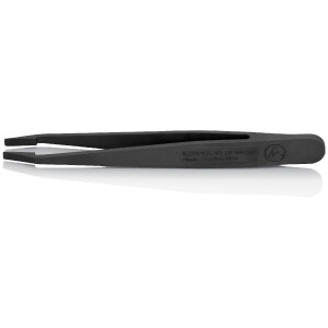 KNIPEX 92 09 04 ESD Kunststoffpinzette ESD Glatt 115 mm