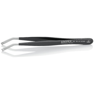 KNIPEX 92 16 01 ESD Positionierpinzette ESD Glatt 120 mm