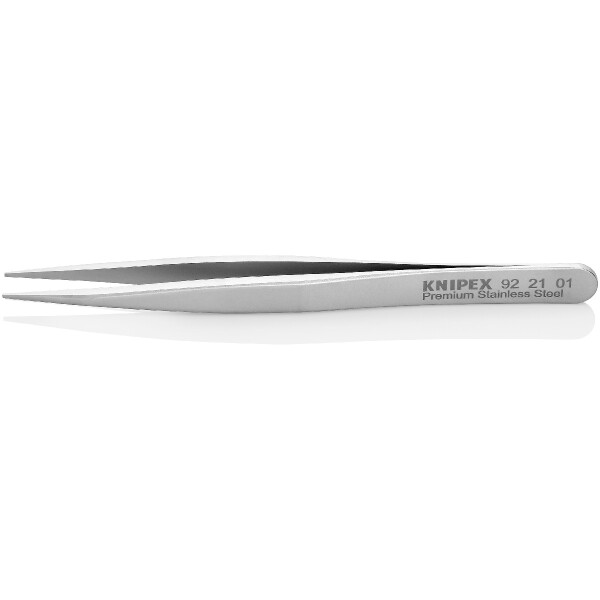 KNIPEX 92 21 01 Präzisionsfeinmechanikpinzette Glatt 120 mm