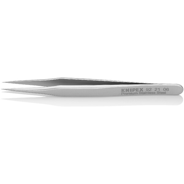 KNIPEX 92 21 06 Mini-Präzisionspinzette Glatt 80 mm