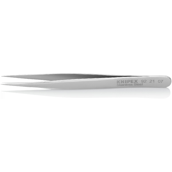 KNIPEX 92 21 07 Präzisionsfeinmechanikpinzette Glatt 110 mm