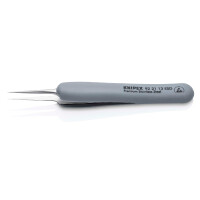 KNIPEX 92 21 13 ESD Präzisionspinzette mit gummiertem Griff ESD gummierter Griff 112 mm