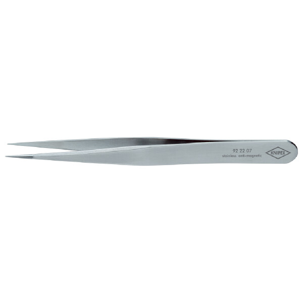 KNIPEX 92 22 07 Präzisionsfeinmechanikpinzette Glatt 125 mm