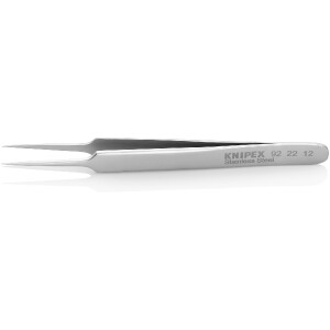 KNIPEX 92 22 12 Präzisionsfeinmechanikpinzette Glatt...
