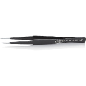 KNIPEX 92 28 72 ESD Universalpinzette ESD Glatt 130 mm