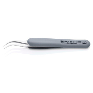 KNIPEX 92 31 10 ESD Präzisionspinzette mit...