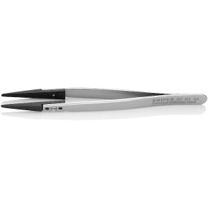 KNIPEX 92 81 04 Pinzette mit Wechselspitzen ESD Glatt 130 mm