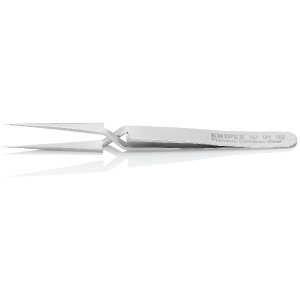 KNIPEX 92 91 02 Universalkreuzpinzette Glatt 120 mm