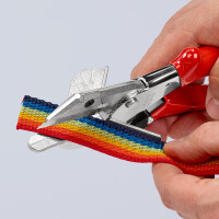 KNIPEX 94 35 215 EAN Gehrungsschere für Kunststoff- und Gummiprofile mit Kunststoff-Hüllen verchromt 215 mm