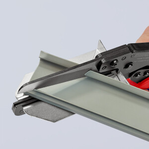 KNIPEX 95 02 21 Schere für Kunststoffe auch für Kabelkanäle mit Mehrkomponenten-Hüllen brüniert 275 mm