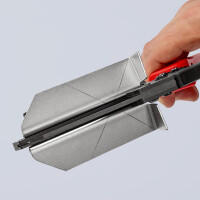 KNIPEX 95 02 21 Schere für Kunststoffe auch für Kabelkanäle mit Mehrkomponenten-Hüllen brüniert 275 mm