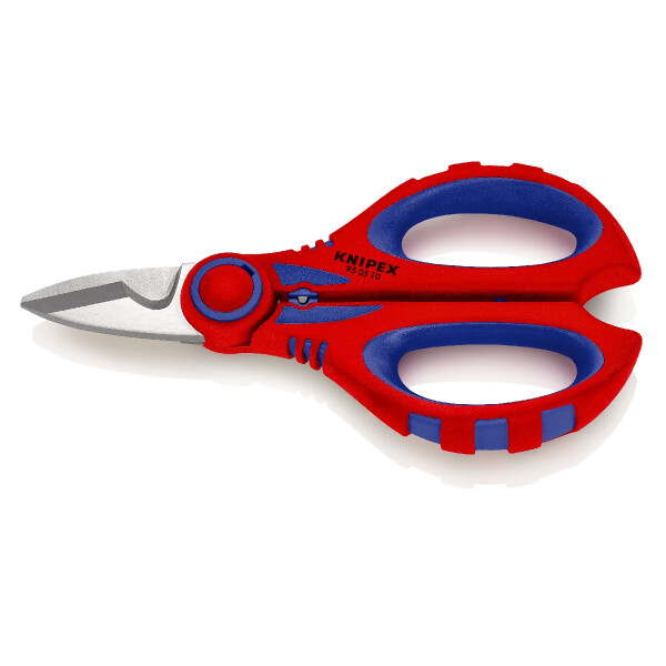 KNIPEX 95 05 10 SB Elektrikerscheren mit Mehrkomponenten-Hüllen, glasfaserverstärkt 160 mm