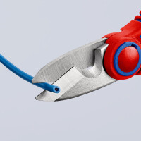 KNIPEX 95 05 10 SB Elektrikerscheren mit Mehrkomponenten-Hüllen, glasfaserverstärkt 160 mm