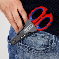 KNIPEX 95 05 10 SB Elektrikerscheren mit Mehrkomponenten-Hüllen, glasfaserverstärkt 160 mm