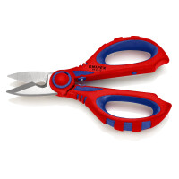 KNIPEX 95 05 10 SB Elektrikerscheren mit Mehrkomponenten-Hüllen, glasfaserverstärkt 160 mm