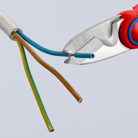 KNIPEX 95 05 10 SB Elektrikerscheren mit Mehrkomponenten-Hüllen, glasfaserverstärkt 160 mm