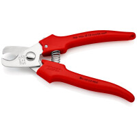 KNIPEX 95 05 165 Kabelschere Griffe mit Kunststoff umspritzt mit Kunststoff umspritzt 165 mm