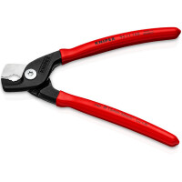 KNIPEX 95 11 160 StepCut® Kabelschere mit Kunststoff überzogen brüniert 160 mm