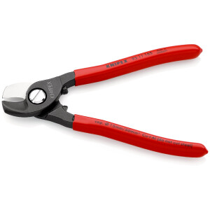 KNIPEX 95 11 165 SB Kabelschere mit Kunststoff...