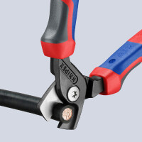 KNIPEX 95 12 160 SB StepCut® Kabelschere mit Comfort-Griffen brüniert 160 mm