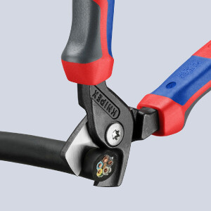 KNIPEX 95 12 160 StepCut® Kabelschere mit Comfort-Griffen brüniert 160 mm