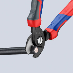 KNIPEX 95 12 165 SB Kabelschere mit Comfort-Griffen brüniert 165 mm