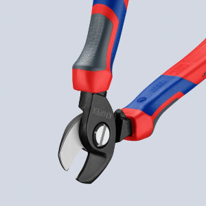KNIPEX 95 12 165 SB Kabelschere mit Comfort-Griffen brüniert 165 mm