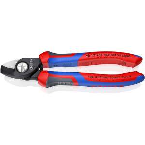 KNIPEX 95 12 165 Kabelschere mit Comfort-Griffen...