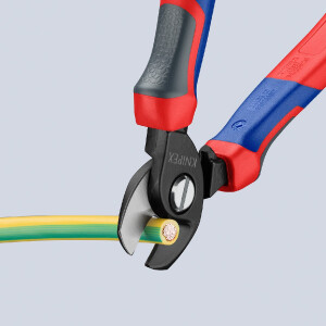 KNIPEX 95 12 165 Kabelschere mit Comfort-Griffen...