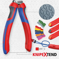 KNIPEX 95 12 225 SB StepCut® XL Kabelschere mit Stufenschnitt mit Comfort-Griffen brüniert 225 mm