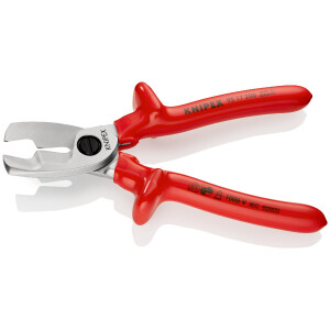 KNIPEX 95 17 200 Kabelschere mit Doppelschneide...
