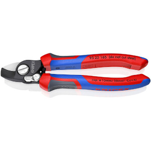 KNIPEX 95 22 165 Kabelschere mit Öffnungsfeder mit...