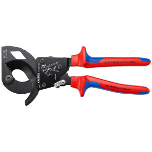 KNIPEX 95 31 250 Kabelschneider (Ratschenprinzip) mit...