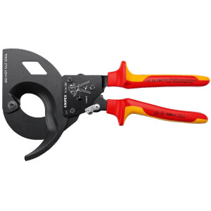 KNIPEX 95 36 280 Kabelschneider (Ratschenprinzip)...