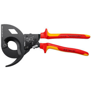 KNIPEX 95 36 320 Kabelschneider (Ratschenprinzip,...