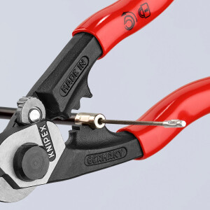 KNIPEX 95 61 190 Drahtseilschere geschmiedet mit Kunststoff überzogen 190 mm