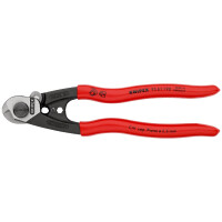 KNIPEX 95 61 190 Drahtseilschere geschmiedet mit Kunststoff überzogen 190 mm