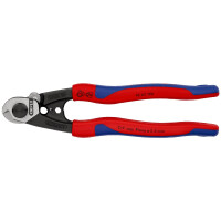 KNIPEX 95 62 190 SB Drahtseilschere geschmiedet mit Mehrkomponenten-Hüllen 190 mm