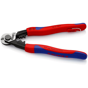KNIPEX 95 62 190 T BK Drahtseilschere geschmiedet mit...