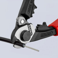 KNIPEX 95 62 190 Drahtseilschere geschmiedet mit Mehrkomponenten-Hüllen 190 mm