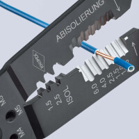 KNIPEX 97 22 240 Crimpzange mit Mehrkomponenten-Hüllen schwarz lackiert 240 mm