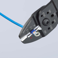 KNIPEX 97 22 240 Crimpzange mit Mehrkomponenten-Hüllen schwarz lackiert 240 mm